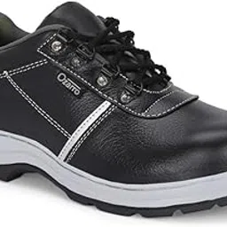 Ozarro Black Leather Steel Toe Safety Shoe M4411,09-picture-0