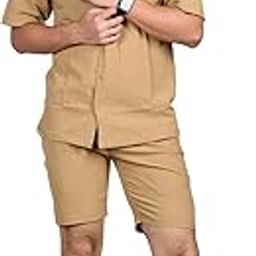 Drone Men's Half Sleeve Tshirt with Knee Length Bottom Co-Ord Set-picture-36