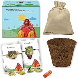 Seed Rakhi 2 Eco-Friendly Rakhi For Brother With Planter, 1 Instruction Manual With Roli|Plantable & Handmade|Natural Cotton Thread|Rakhi Gift Set for Sister, Brother, Kids (White & Brown)-picture-6