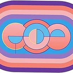 Enakshi (LABEL) Creations Jump Rope Mat Damping Sound Insulation Anti Slip Sports Mat for Workout Rainbow Oval-image-20