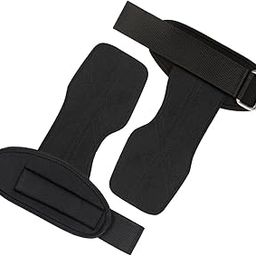 MERISHOPP Lifting Wrist Support Wraps Premium Hand Grips for Gym Dumbbell Powerlifting Black-picture-17