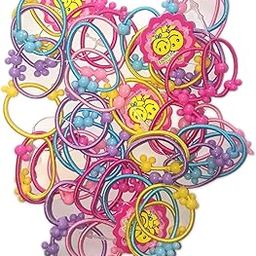 100 pcs Elastic Rubber Mini Hairbands Elastic Multi-colore Hair Ties Tiny for Kids Girl 100 pcs Rubber Band-image-66