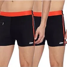 i-swim Mens Costume Is-010 Size 2Xl Black/Orange With Is-010 Size 2Xl Black/Orange Pack Of 2 And Swimming Goggles Is-508-picture-22