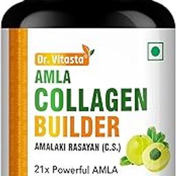 DR. VITASTA Amla Collagen Builder Capsules, Plant Based Collagen Builder for Men & Women for Glowing Skin | Dietary Food Supplement (50 Capsules - Pack of 1)-17