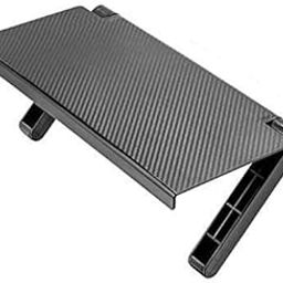 Basic Monitor Stand Adjustable Durable TV Screen Top Shelf Storage Rack Display Holding Wall Set top Box Stand PC Laptop TV Screen Riser Desk with TV Entertainment Storage Shelf for Home Office-1