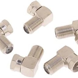 ATORSE 4x5X 90 Degree Right Angle Gold F RG6 RG59 Coaxial Coax Connector Adapter-image-9