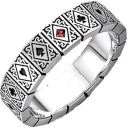 Anti Tarnish Cardinal Elegance Finger Ring for Men | Stylish Durable Jewellery Accessories | Adjustable Rings for Man | Minimal Jewelry-image-18