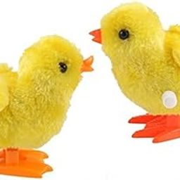 advancedestore Jumping Plush Cute Small Chicken Toy for Kids, Party Favor Gag Toy Â– Easter Egg Baby Bird Yellow Chick Decoration Pack of 2-image-23