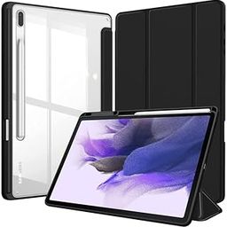 Robustrion Cover for Samsung S7 FE Tablet Cover/Galaxy S7 Plus / S8 Plus 12.4 inch [SM-X800/X806/T970/T975/T976/T735] Hybrid Cover - Black-15
