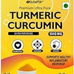 WALPAR Organic Curcumin Turmeric with Piperine Bioperine - 1510mg 90 Capsules-image-90