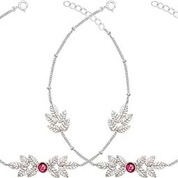 Autumn Leaves Silver 92.5 Anklet In for Women Pure Silver 925, Sterling Silver Jewellery with Certificate of Authenticity & 925 Silver Anklet for Women-image-62