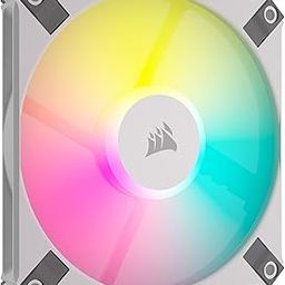 Corsair AF120 RGB Slim, 120mm PWM Fluid Dynamic Bearing Fan Kit - Thin Profile for Small-Form Cases - Low-Noise - Up to 2000 RPM - 8 Addressable RGB LEDs - Dual Pack with Lighting Node CORE - White-10