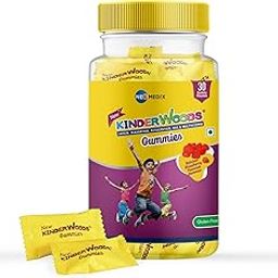 Kinderwoods Healthy Eye Vision Gummies | Lutein, Zeaxanthin, Astaxanthin, DHA & Multivitamin Soft Tasty Eye Supplement | Strawberry Flavour (pack of 2, 60 Gummies)-5