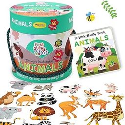 The Book Tree Animal Puzzle for Kids - 60 Piece Animals Jigsaw & Toddler Puzzles with 1 Board Book,Educational Toy for Cognitive Development | Fine-Motor Skills | Age 2+ by Majestic Book Club-image-22