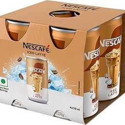 Nescafe Cafe Style Cold Coffee, Iced Latte, 170ml (Pack of 4)-image-73