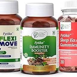 Fytika Flexi Move - 60 Tablets + Immunity Booster - 60 Tablets + Sleep Eazzz, Sleep Gummies - 30 Gummies, Combo (Pack of 3)-picture-23