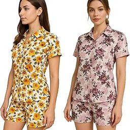 Women’s Printed Co-Ord Set Combo | Pack of Two-Piece Set - (Multicolour)-picture-28