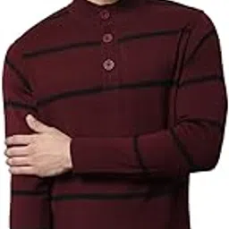 cantabil Winter Wear Striped Full Sleeve Round Neck Sweater for Men l Winter Wear Sweater for Men l Sweater for Men (P_MSWL00023_Maroon)-picture-45