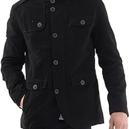 Men's Cotton Blend Cotton Standard Length Jacket-image-46