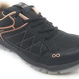 CTR - TREK1 Trekking Shoes for Women and Kids - Anti-Skid Hiking Shoes Anti Slip Mountain Boots in Action (Cement)-42