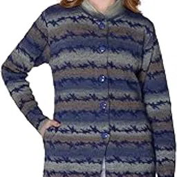 aarbee Full Sleeve Woollen Long Cardigan for Women with Pockets-picture-11