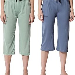 Women's Cotton Plain Calf Length Capri | Nightwear Pyjama | 3/4th Solid Pyjama Pant | Casual wear & Lounge Wear Solid Capri Combo (Pack of 2)-image-67