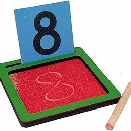 Tantrums Coloured Sand Paper Number with Tray | Learning Fun Education Puzzle Learning Aid for Kids-image-53