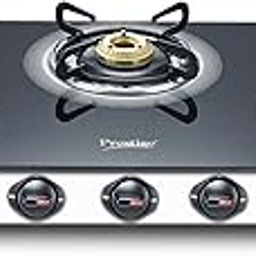 Prestige Royale Plus 3 Burner GT03L SS Glasstop Gas Stove with Stainless Steel Body| Superior Toughened Glass-Top| Spill-Proof Design| Tri-Pin Brass Burners| Black-image-16