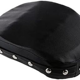 VELURA 2x Motorcycle Passenger Sissy Bar Backrest Seat Cushion Pad Cover Motor 8 Black|1x Motocycle Tank Pad.|Other Seating| Parts & Accessories-image-47