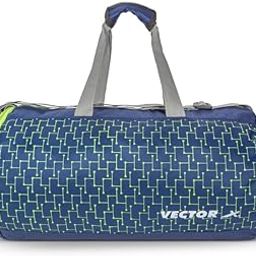 Vector X Vibe Gym Bag with Shoe Compartment 26 LTR Polyester Adjustable Shoulder Strap Lightweight Duffle Gym Bag for Men Women - Green-image-69
