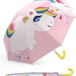 Umbrella for Kids, 3D Cartoon Umbrella for Girls and Boys, Stylish & Cute Mini Rain Umbrella for Children, Portable Waterproof Lightweight Umbrella for Baby-image-77