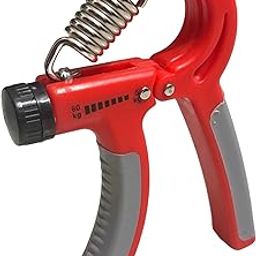 Ocean Style Adjustable Hand Grip Strengthener For Men and Women, Adjustable Resistance 5 to 60kg, Hand Exercise Equipment for Home and Gym, Red and Grey-image-72