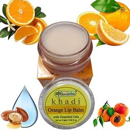 KHADI RISHIKESH Herbal Lip Balm Orange For Women/Men-Moisturization of Chapped & Dry Lips- Winter Moisturizer for Lips-Lightening-Brightening-With Orange and Shea Butter,l (8gm) ऑरेंज लिप बाम-46