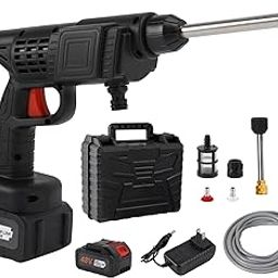 Topteng Power Blaster Plus Pressure Washer Cordless Portable Electric High Pressure Water Spray Gun and Hose Car Washer Cleaner Tool for Balconies Windows, Exterior Walls, Floors, Fences, Gardens-image-89
