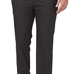 Men's Slim Fit Solid Pattern Polyviscose Blend Flat Front Formal Trouser-picture-44