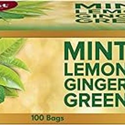 Celest Green 100 Bags - Ginger, Mint & Lemon | Green Tea Bags 100 pcs-image-86