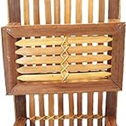 Ab unique Bamboo Handmade Home and office Decorative news paper wall Hanging latter box stand / documents Holder-image-53