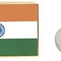 Indian Flag Jewellery Gold Enamel Lapel Pin (Magnetic)-image-44