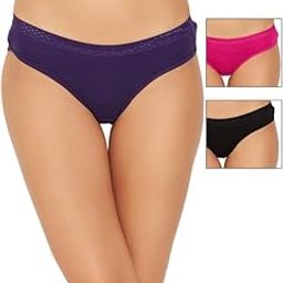 Women's Cotton Low Waist Outer Elastic Bikini Panty in Multicolor-image-40