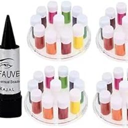 4 Set Mat Liquid Kumkum Bindi 11 Colors for Girls, Womens |Makeup Artist| with Free Black Kajal [Special Pack of 4 Items]-11