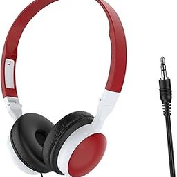 MERISHOPP Head Mounted Headsets Stereo 3.5Mm Interface for Girls Boy Red Without Mic|Consumer Electronics | Portable Audio & Headphones | Headphones-13