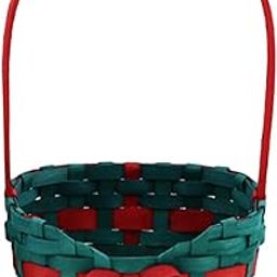 Christmas Gift Basket Multipurpose Decorative Basket for Cafe Party Ceremony Green Quantity 1-image-16
