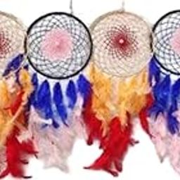 Artsty Feather Dream Catcher Multicolor Feathers Add Magic to Handmade Boho Dream Decor-image-17