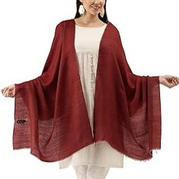 Women Fine Pashmina Wool Blend Stole, Cashmere Fabric, Shawl, Scarf (Size : 71X203 CM)-image-34