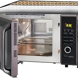 Stylista PVC Microwave Oven Cover for IFB 20 L Convection 20SC2, Symmetric Pattern Beige-image-91