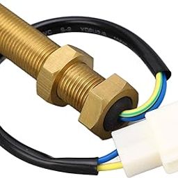 Magnetic Rotation Speed Sensor, Brass RPM Transducer M16x1.5 for 50V Generator, to Work with Tachometer to Measure Motor Rotation Speed-image-5