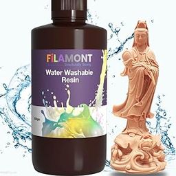 Filamont Water Washable Skin 3D Printer Resin LCD UV-Curing Resin 405nm Standard Photopolymer 3D Resin Low Odor, Fast Curing,for MSLA DLP LCD 3D Printing(Skin)-image-14