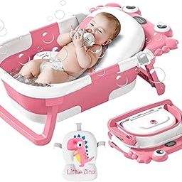 SOFTIES Foldable Baby Bath Tub for 0 to 5 Years | Newborn Bath Tub & Bathtub for Baby 0 to 3 Years | Multi-Use Baby Bather for 0 to 2 Years | Compact & Safe Design-image-90