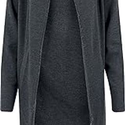 Men's Long Hooded Open Edge Long Sleeves Cardigan-image-17