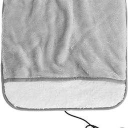 Sunicon Foot Warmer Extra Large Foot Warmer Pad Soft Flannel Electric Heated Foot Warmer with USB Power for Bed, Office Under Desk-image-78